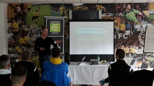 Fantastic guest presentation from Mental Skills Coach Don McNaughton on &#039;Developing A Coerver Mindset&#039;