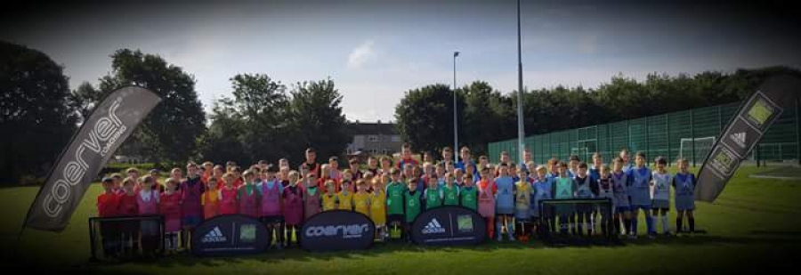 100+ players age 4-15 from 24 grassroots &amp; pro clubs attending camp in Edinburgh this week.