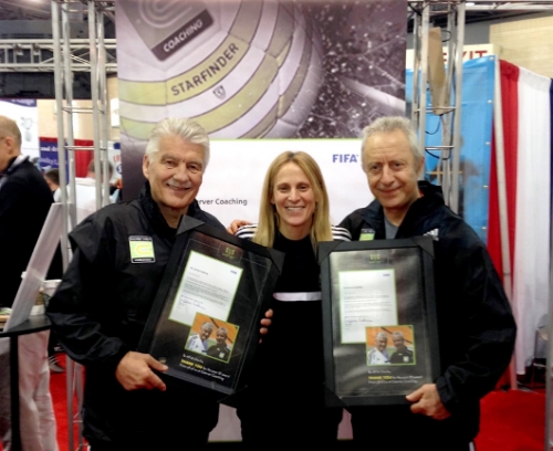 COERVER COACHING CO-FOUNDERS RECEIVE FIFA LETTER AT 2014 NSCAA CONVENTION IN PHILADELPHIA