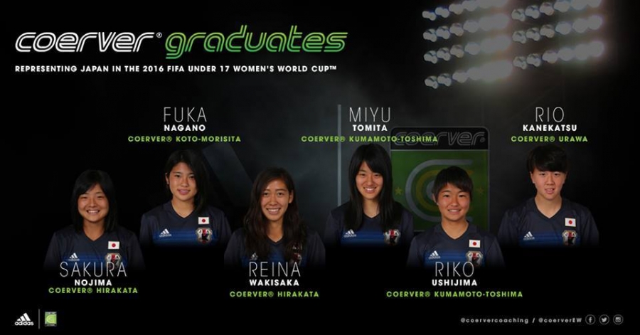 Six Coerver Japan players in FIFA Women&#039;s World Cup quarter-finals in Jordan