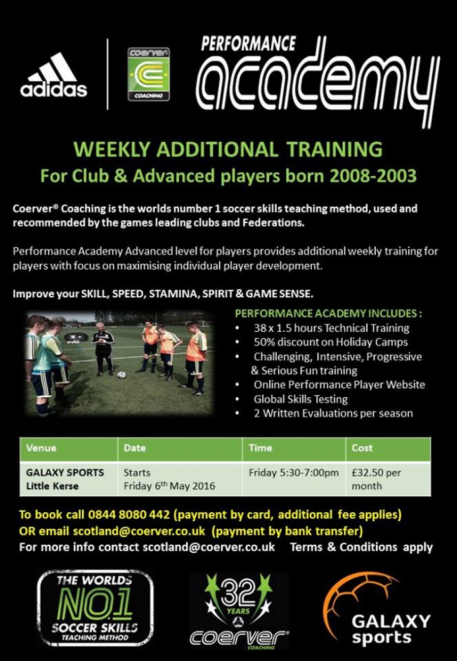 NEW COERVER® PERFORMANCE ACADEMY (ADVANCED)