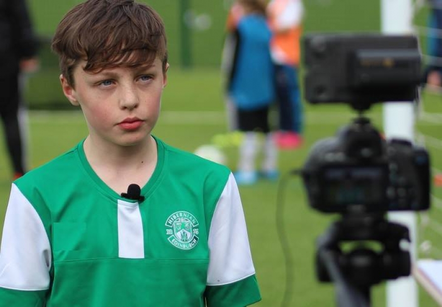 Coerver® October Camp in Linlithgow had a visit from our Partners Youth Football Scotland, who interviewed some of the players and coaches