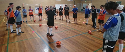 Speaking after Futsal Coach Education in Melboune Australia